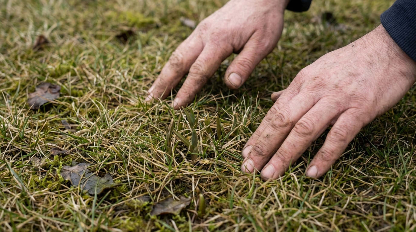 Au jardin, ce rituel de février donne un coup de jeune à la pelouse (et il ne coûte presque rien)