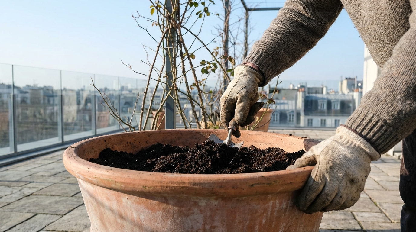 Ce petit rituel de fin d’hiver qui transforme vos jardinières en explosion de couleurs dès le retour du soleil