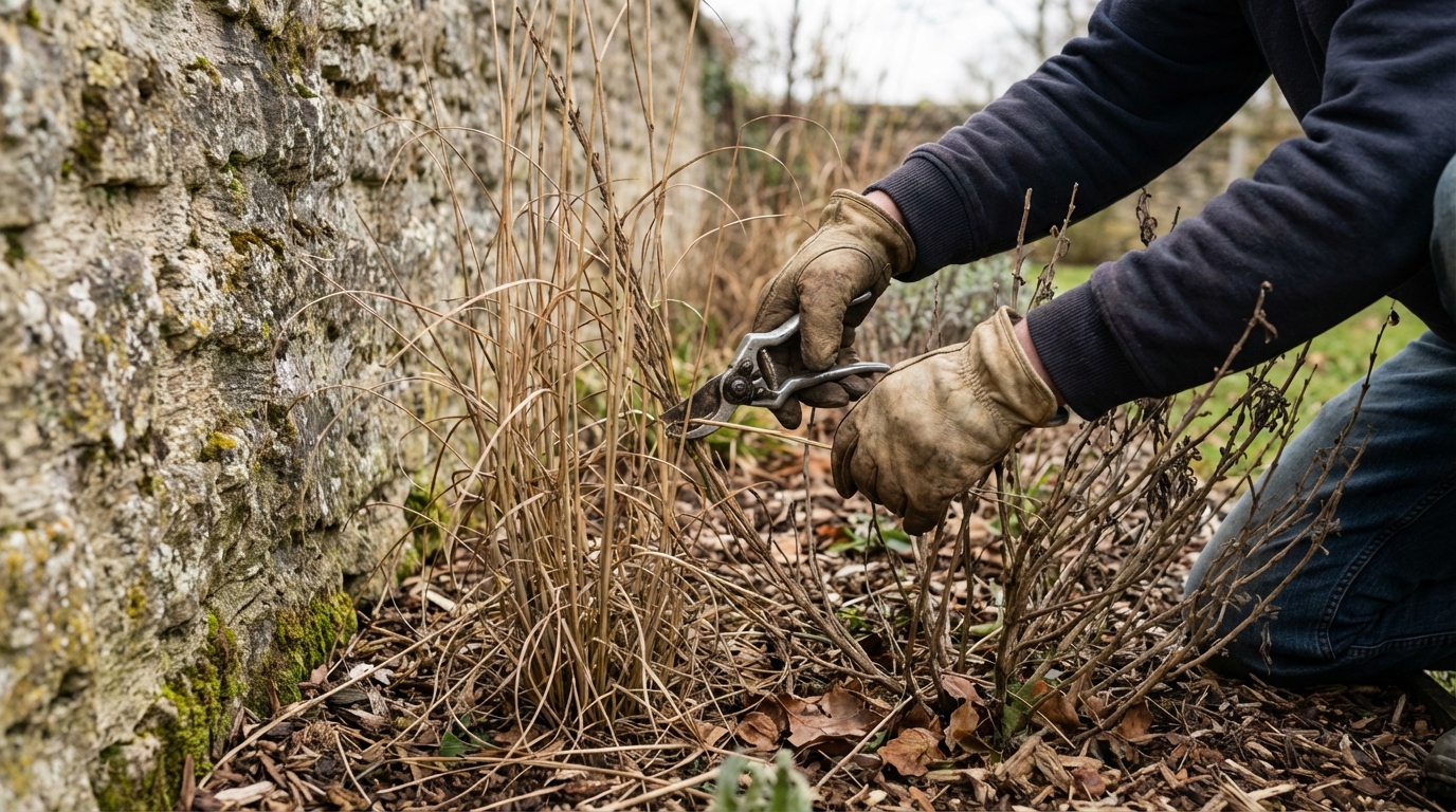 Rabattre sauges arbustives et graminées : le geste de mars qui relance vos massifs et évite l’effet “touffes sèches”