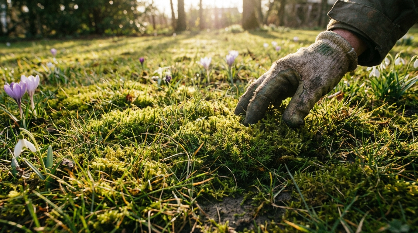 « Ma pelouse était envahie de mousse chaque printemps : depuis que je fais ce geste, elle a complètement disparu en quelques jours »