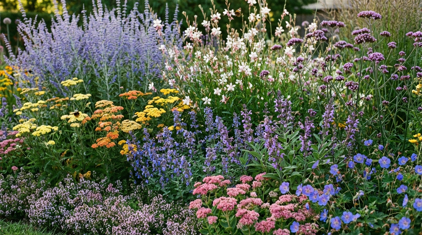 Des fleurs à profusion tout l’été sans ouvrir le robinet : l’étonnante architecture végétale à planter impérativement ce mois-ci