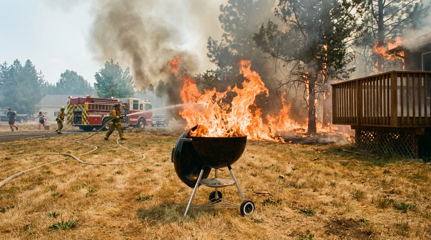Allumer son barbecue est autorisé par la loi, mais si ce scénario se produit, ce n’est plus une simple amende que vous risquez