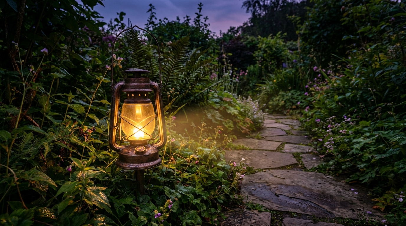 Je plantais mes lampes solaires un peu partout dans le jardin : j’ai compris pourquoi elles n’éclairaient presque rien