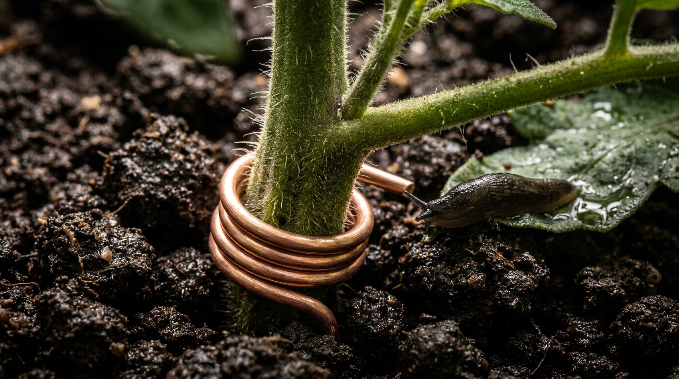 Ce n’est pas pour freiner le mildiou : la véritable raison pour laquelle glisser un fil de cuivre sous vos tomates sauve vos récoltes d’un désastre nocturne cet été