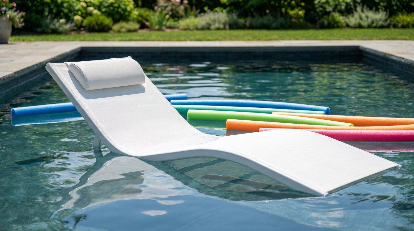 Fini les bouées classiques au fond du jardin : en 2026, cet accessoire venu des clubs de vacances transforme toutes les piscines
