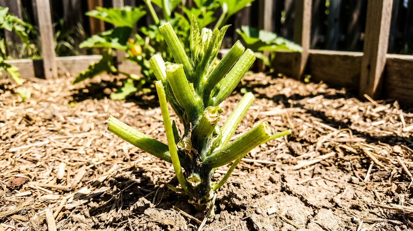 J’ai voulu soulager mes plants de courgettes en plein mois de juillet : ce geste trompeur a brutalement paralysé toute ma floraison
