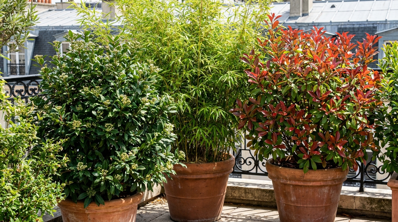 Mon vis-à-vis gâchait ma terrasse depuis des années : le jour où j’ai planté ces 3 arbustes en pot, mes voisins ont disparu de ma vue