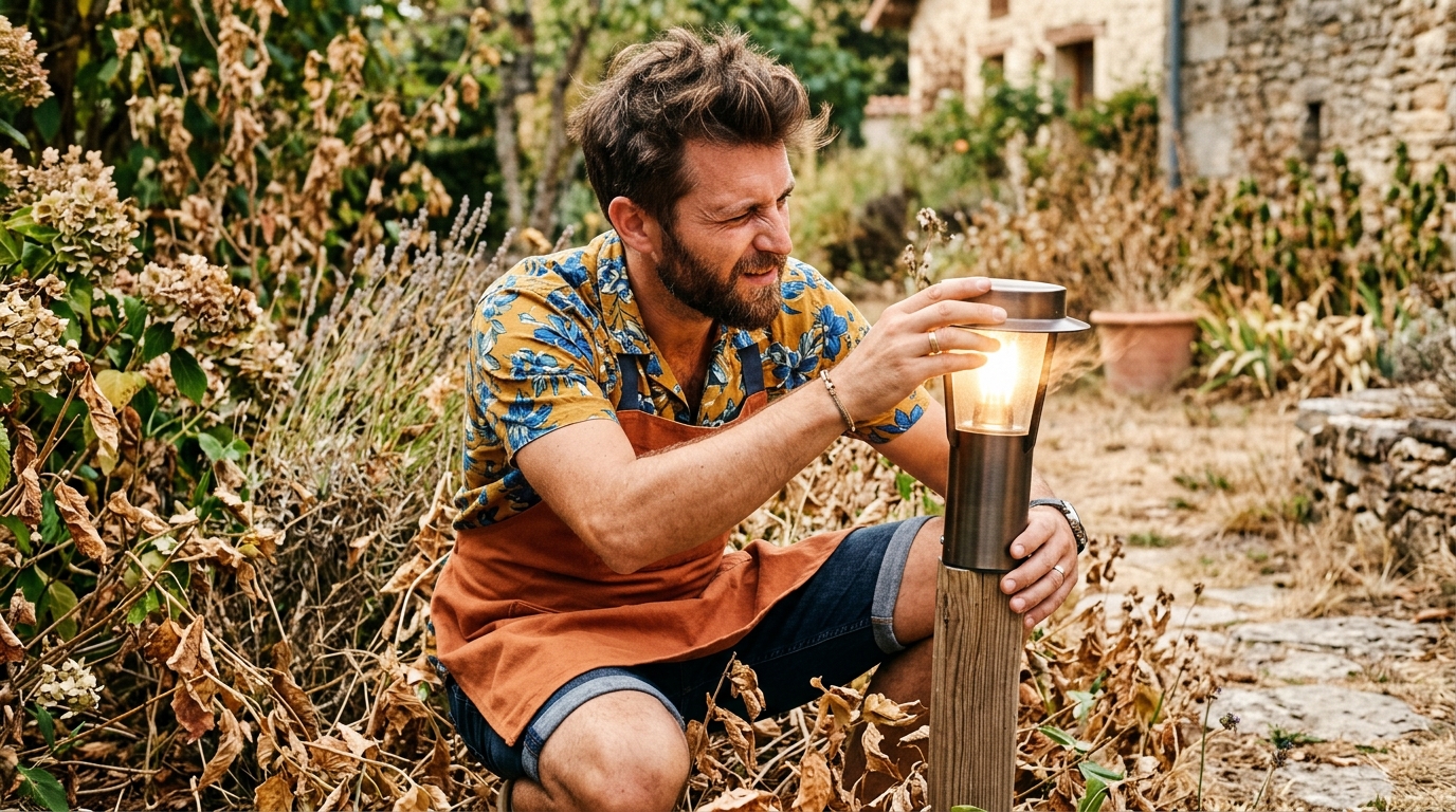 Vos superbes éclairages de jardin cachent une véritable bombe à retardement au mois d’août : l’erreur de placement que tout le monde fait sans s’en douter